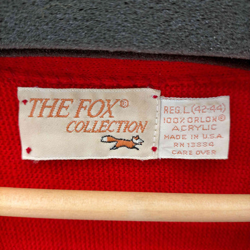 ザ フォックス コレクション THE FOX COLLECTION USA製 アクリルカーディガン メンズ import:L
