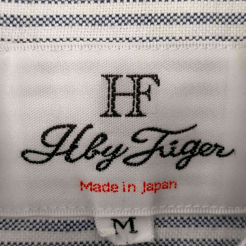 エイチバイフィガー H by FIGER 日本製 オックスフォード生地 ストライプ ボタンダウンシャツ メンズ JPN:M