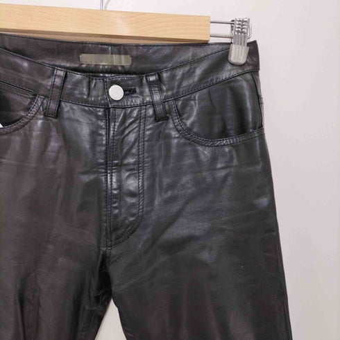 ドゥヴィネット Devinette カウレザーストレートパンツ レディース