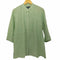 ランズエンド LANDS END ピンタック バンドカラーリネン七分丈シャツ レディース import:S