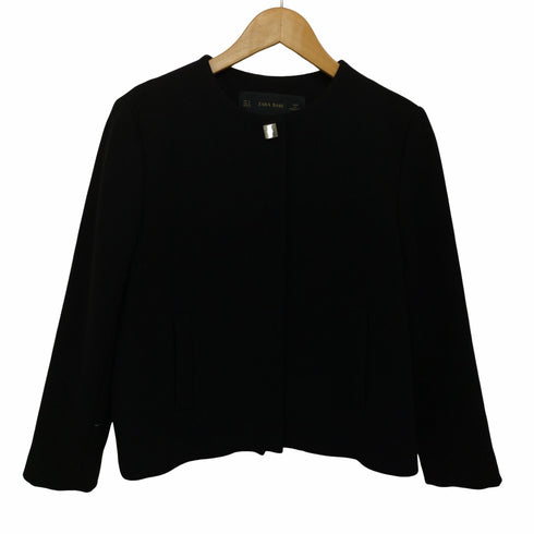 ザラ ZARA ノーカラージャケット レディース import:M