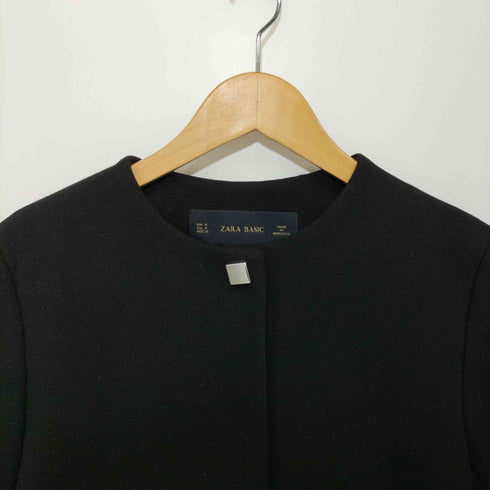 ザラ ZARA ノーカラージャケット レディース import:M