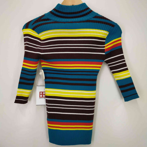 スライ SLY MULTI BORDER H/S HG RIB トップス レディース F