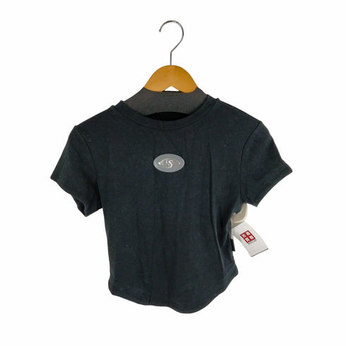 FUZZYKON ロゴプリントクルーネックTシャツ チビT Y2K レディース JPN:M