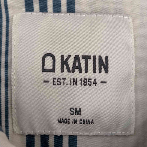 ケイティン KATIN ストライプ開襟シャツ メンズ SM