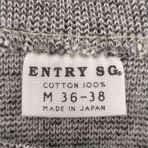 エントリーエスジー ENTRY SG 日本製 2トーン 両V 霜降り クルーネックスウェット メンズ M 36-38