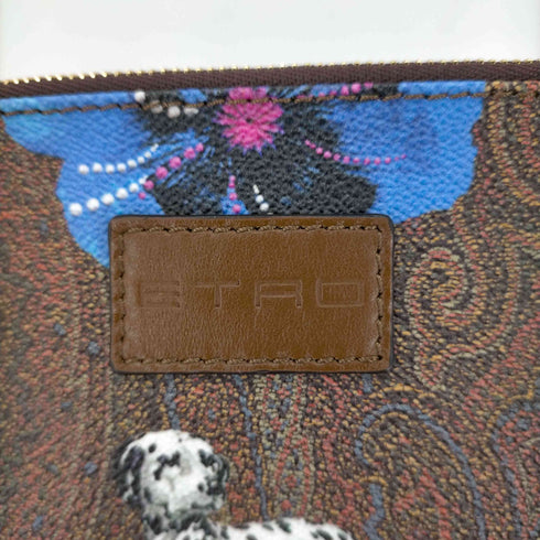 エトロ ETRO ダルメシアン レザーポーチ レディース