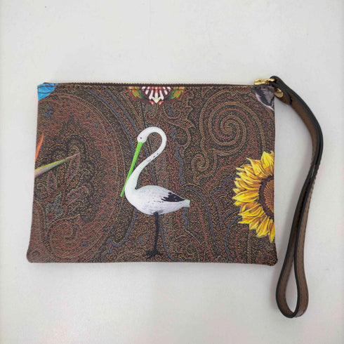 エトロ ETRO ダルメシアン レザーポーチ レディース