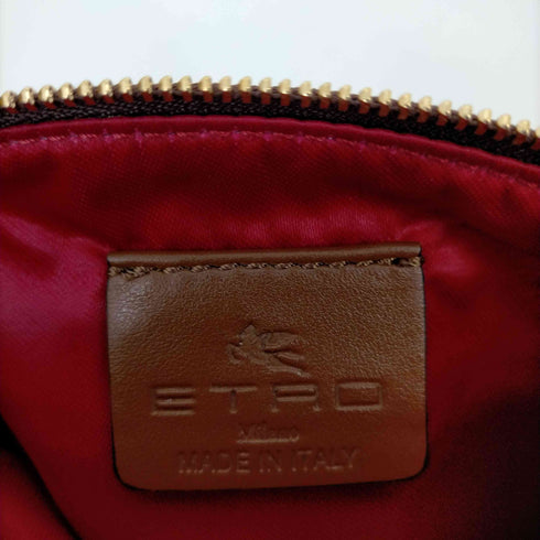 エトロ ETRO ダルメシアン レザーポーチ レディース