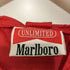 マルボロ Marlboro 80~90s メタリックレッド アノラックパーカー リップストップ 裾ドローコード メンズ import:L