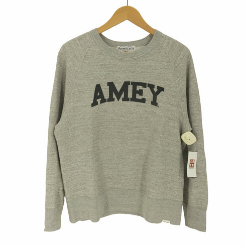 アメリカーナ Americana フロントプリント AMEY クルーネック スウェット プルオーバー メンズ