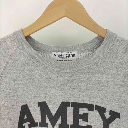 アメリカーナ Americana フロントプリント AMEY クルーネック スウェット プルオーバー メンズ