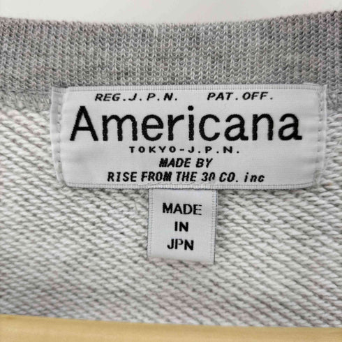 アメリカーナ Americana フロントプリント AMEY クルーネック スウェット プルオーバー メンズ