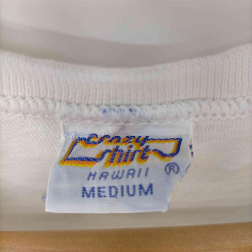 クレイジーシャツ CRAZY SHIRTS 90S MADE IN USA 両面プリントクルーネックTシャツ レディース import:M