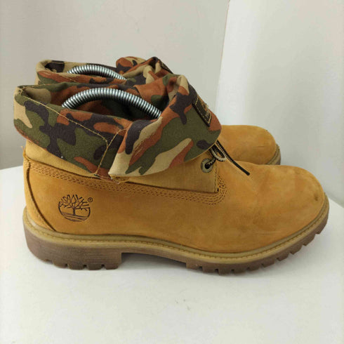 ティンバーランド Timberland ミッドカット 迷彩 カモ イエローブーツ メンズ JPN:26