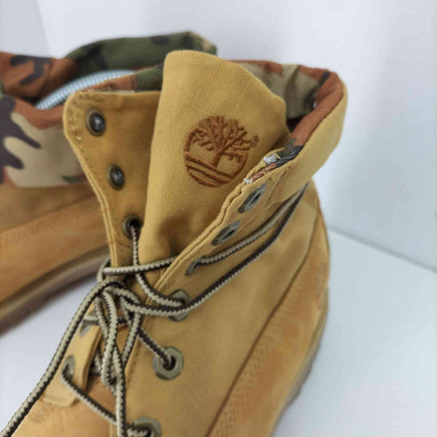 ティンバーランド Timberland ミッドカット 迷彩 カモ イエローブーツ メンズ JPN:26