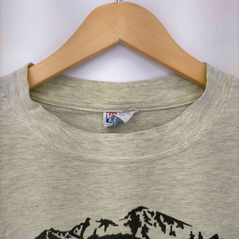 ヘインズ Hanes 90S M.SHIRLDS フロントランドスケーププリントロングスリーブTシャツ メンズ import:S