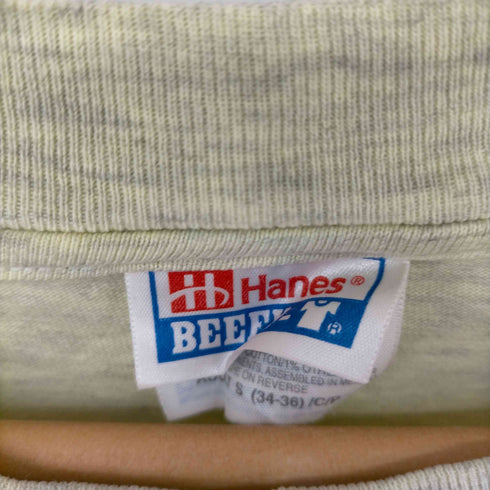 ヘインズ Hanes 90S M.SHIRLDS フロントランドスケーププリントロングスリーブTシャツ メンズ import:S