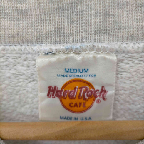 ハードロックカフェ Hard Rock Cafe USA製 80S~90S HARD ROCK CAFE 両面プリントクルーネックスウェット メンズ import:M