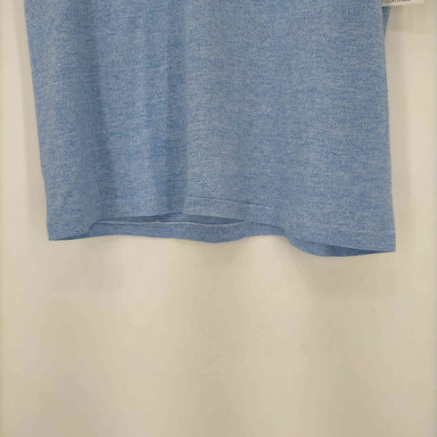 70S~80S 胸元プリントリンガーTシャツ メンズ