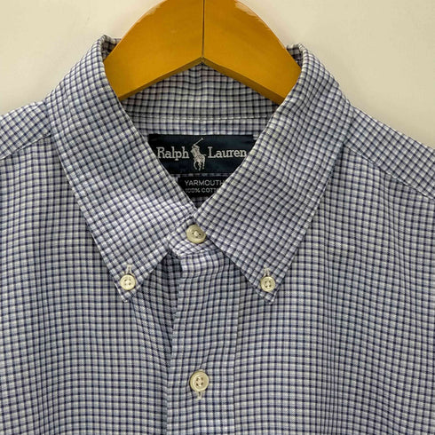 ラルフローレン RALPH LAUREN L/S YARMOUTH スモールポニー刺繍チェック柄BDシャツ メンズ 16 34/35