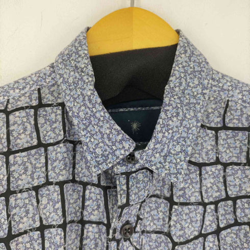 ミハラヤスヒロ MIHARA YASUHIRO クラック x ボタニカル デザイン L/S シャツ メンズ
