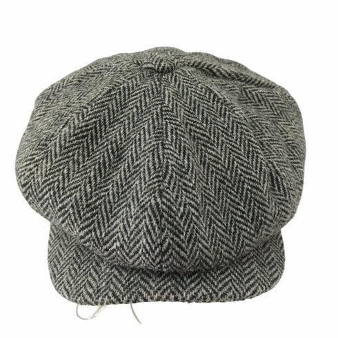 ヘザー Heather Scott Newsboy Harris Ywd Cap - Black / Grey メンズ L-60CM