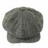 ヘザー Heather Scott Newsboy Harris Ywd Cap - Black / Grey メンズ L-60CM