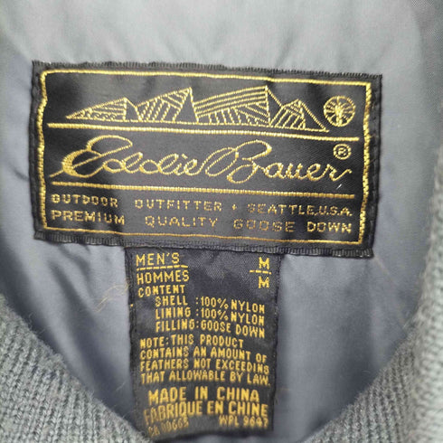エディーバウアー Eddie Bauer 80s 黒タグ グースダウンベスト メンズ import:M