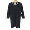 イヴサンローラン Yves Saint Laurent 肩パット入り ロゴニットワンピース レディース M