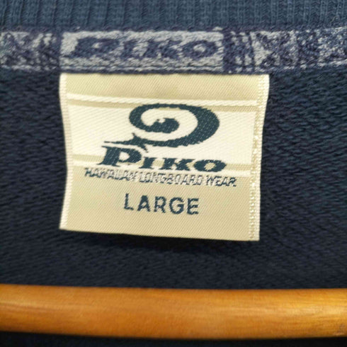 ピコ PIKO 90~2000s 両面プリント クルーネックスウェット メンズ JPN:L