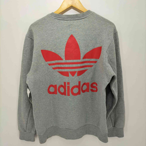 アディダス adidas 90~2000s 万国旗タグ 両面トレフォイルロゴ クルーネックスウェット メンズ o