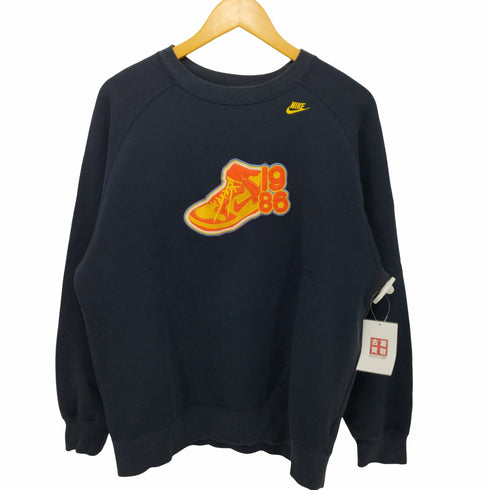 ナイキ NIKE 1986DUNKワッペン ロゴ刺繍 ラグランスリーブクルーネックスウェット メンズ XL
