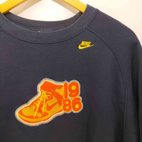 ナイキ NIKE 1986DUNKワッペン ロゴ刺繍 ラグランスリーブクルーネックスウェット メンズ XL