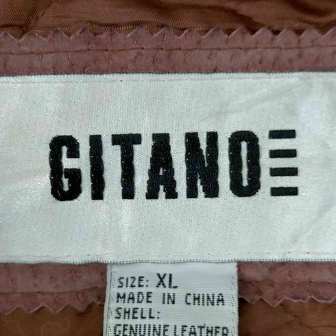 ジターノ GitaNo GENUINE LEATHER 裏地ナイロン スエードブルゾン メンズ import:XL