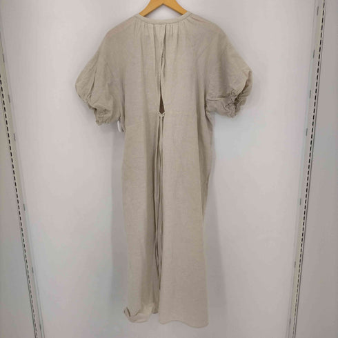 Alumu original back design linen ワンピース レディース JPN:2