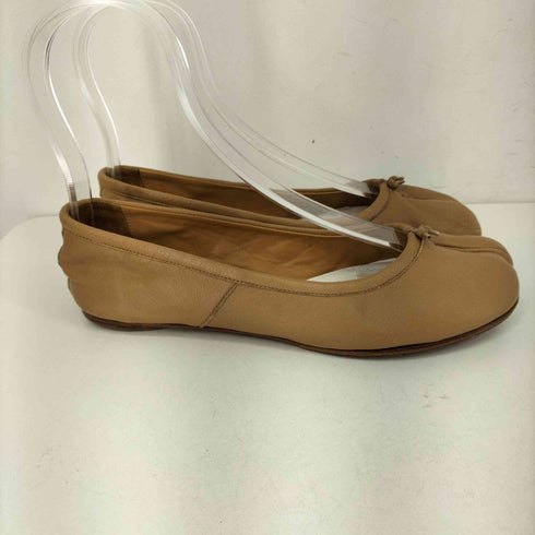 メゾンマルジェラ Maison Margiela 22 ヴィンテージレザー 足袋 タビ フラット バレエシューズ タビバレリーナフラット VERO CUOIO レディース 37 1/2