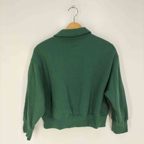 ナイキ NIKE CROP 3Q POLO NCPS スウェット クロップドポロシャツ レディース import:M