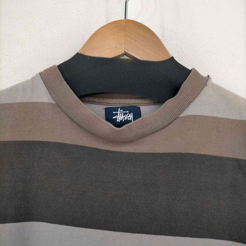 ステューシー Stussy OLD ボーダー L/S クルーネックTシャツ メンズ import:S