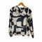 ザラ ZARA ジオメトリックプリントシャツ アシンメトリータイ レディース import:S