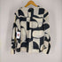 ザラ ZARA ジオメトリックプリントシャツ アシンメトリータイ レディース import:S
