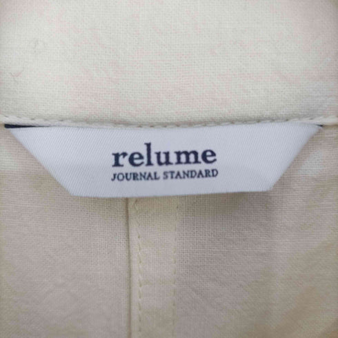 ジャーナルスタンダードレリューム JOURNAL STANDARD relume コットンリネン オックス ワークコート レディース FREE
