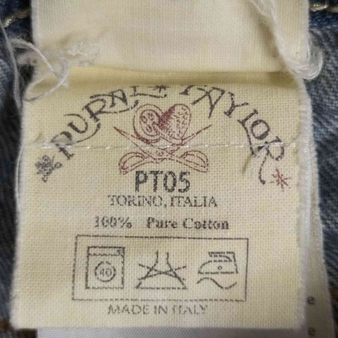ピーティーゼロチンクエ PT05 イタリア製 RURAL TAYLOR ルーラルテイラー ジップフライダメージデニムパンツ メンズ 31