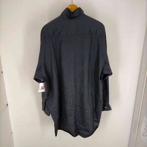 ヨウジヤマモトプールオム Yohji Yamamoto POUR HOMME 80~90S 丸文字タグ スタンドカラービッグサイズブロードシャツ メンズ FREE