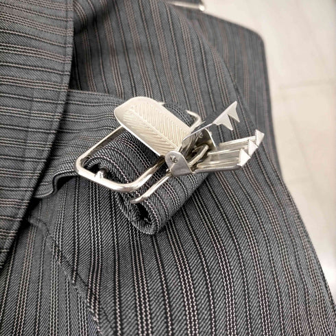 コムデギャルソンオムプリュス COMME des GARCONS HOMME PLUS 15SS SOLDER OF PIECE期 サスペンダーデザインストライププルオーバーベスト メンズ JPN:S