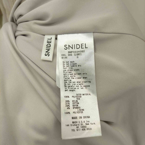 スナイデル snidel 22AW ウエストリブシャツワンピース レディース JPN:0