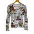 ジョンガリアーノ JOHN GALLIANO ニュースペーパー Vネック ロングスリーブカットソー メンズ import:M