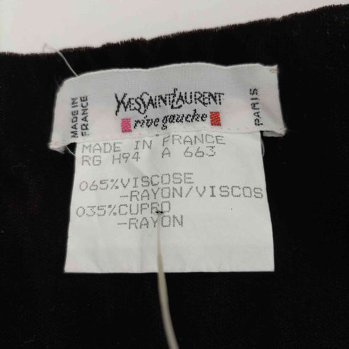 イブサンローランプールオム Yves Saint Laurent Pour Homme 80~90s DEADSTOCK ベロアスヌード レディース