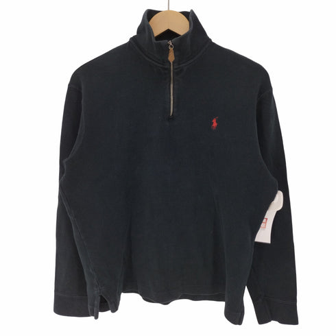 ポロバイラルフローレン Polo by RALPH LAUREN ポニー刺繍 ハイネック ハーフジップ スウェット プルオーバー メンズ JPN:M