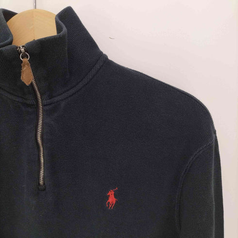 ポロバイラルフローレン Polo by RALPH LAUREN ポニー刺繍 ハイネック ハーフジップ スウェット プルオーバー メンズ JPN:M